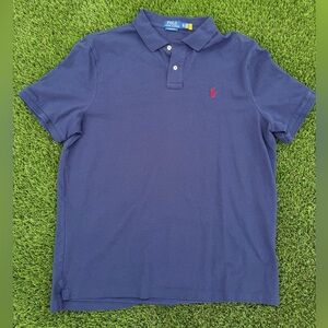 Polo by Ralph Lauren Men's Classic Blue Polo Shirt